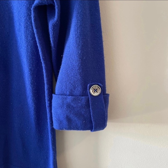 Royal Blue Cowl Neck Sweater - Picture 6 of 9